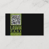 Grasbelettering voor gazonverzorging Eenvoudig zwa Visitekaartje (Voorkant)