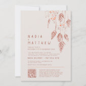 Grasbessen tan terracotta waterverf foto kaart (Voorkant)