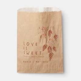 Grasbessen watercolorschets herfst bruiloft bedankzakje