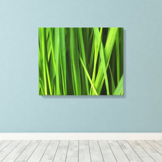 Grasblades Canvas Afdruk (Insitu (Houten vloer))