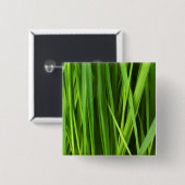 Grasblades Vierkante Button 5,1 Cm (Voorkant /achterkant)