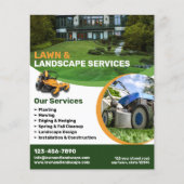 Grasdiensten en landschapsdiensten flyer (Voorkant)