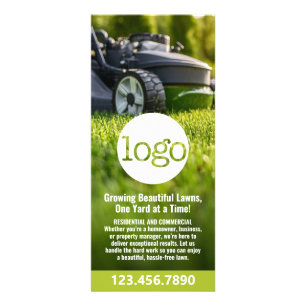 Grasdiensten - maaien, randen, onderhoud Logo Reclamekaart