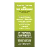 Grasdiensten - maaien, randen, onderhoud reclamekaart (Achterkant)