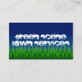 grasdiensten voor de groene scène visitekaartje (Achterkant)