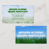 grasdiensten voor de groene scène visitekaartje (Voorkant / Achterkant)