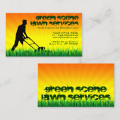 grasdiensten voor de groene scène visitekaartje (Voorkant / Achterkant)
