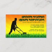 grasdiensten voor de groene scène visitekaartje (Voorkant)