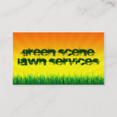 grasdiensten voor de groene scène visitekaartje (Achterkant)