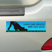 grasdiensten voor groene streak bumpersticker (Op auto)