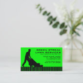grasdiensten voor groene streak klantenkaartje (Staand voorkant)