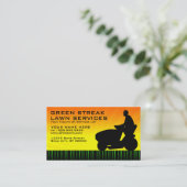 grasdiensten voor groene streak visitekaartje (Staand voorkant)