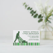grasdiensten voor groene streak visitekaartje (Staand voorkant)