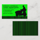 grasdiensten voor groene streak visitekaartje (Voorkant / Achterkant)
