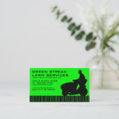 grasdiensten voor groene streak visitekaartje (Staand voorkant)
