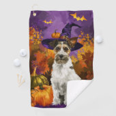 Grasduivel Wirefox Terrier Hond Halloween Heks Pom Golfhanddoek (Insitu)