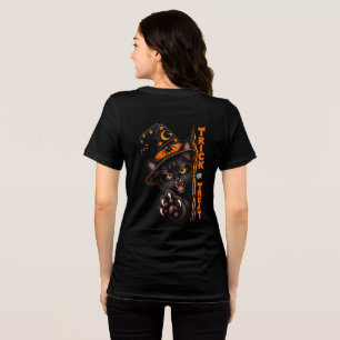 Grasduivelse Zwarte Kat Heks Trick or Treat Hallow Tri-Blend Shirt