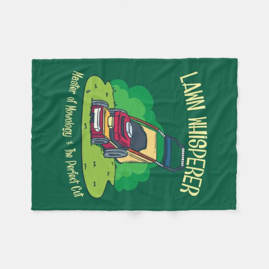 Grasfluisteraar Grasmaaier Tuin Tuinieren Fleece Deken (Voorkant (Horizontaal))