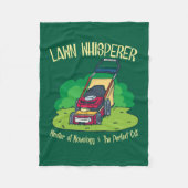 Grasfluisteraar Grasmaaier Tuin Tuinieren Fleece Deken (Voorkant)