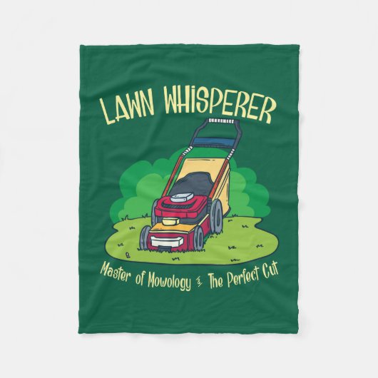 Grasfluisteraar Grasmaaier Tuin Tuinieren Fleece Deken (Voorkant)