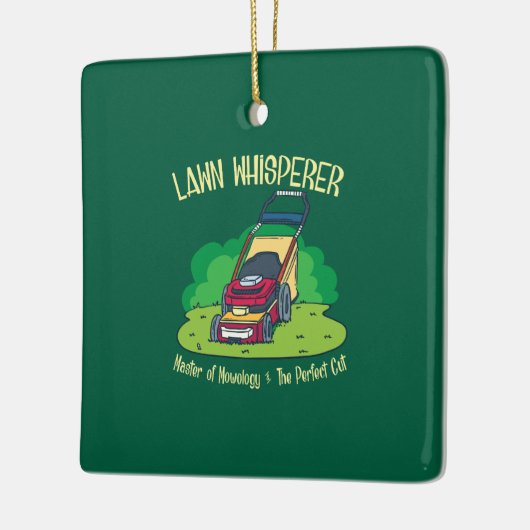 Grasfluisteraar Grasmaaier Tuin Tuinieren Keramisch Ornament (Links)