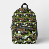  grasforel Bowls fotocollage Bedrukte Rugzak (Voorkant)