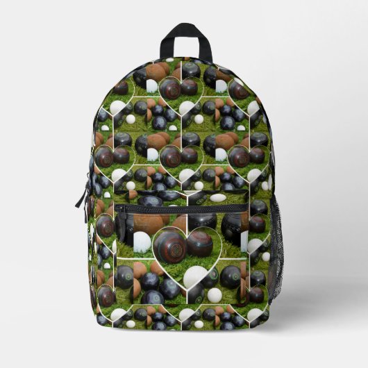  grasforel Bowls fotocollage Bedrukte Rugzak (Voorkant)