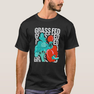 Grasgevoed Veganistisch Dieet Kracht T-shirt