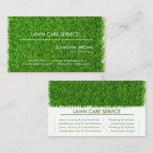 grasgras Garden Wall Visitekaartje (Voorkant / Achterkant)