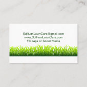 grasgras voor grasstrips voor landschapsonderhoud visitekaartje (Achterkant)