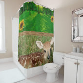 grasgraszodwergordijn douchegordijn (In situ)