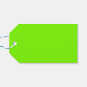 Grasgroen Stevige Kleur | Klassiek | Elegant Cadeaulabel (Achterkant Horizontaal)