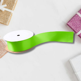 Grasgroen Stevige Kleur | Klassiek | Elegant Satijnen Lint