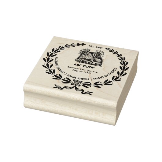 grasland verhoogde kippenei kartonstempel rubberstempel (Stempel)