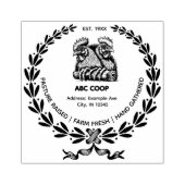 grasland verhoogde kippenei kartonstempel rubberstempel (Afrduk)