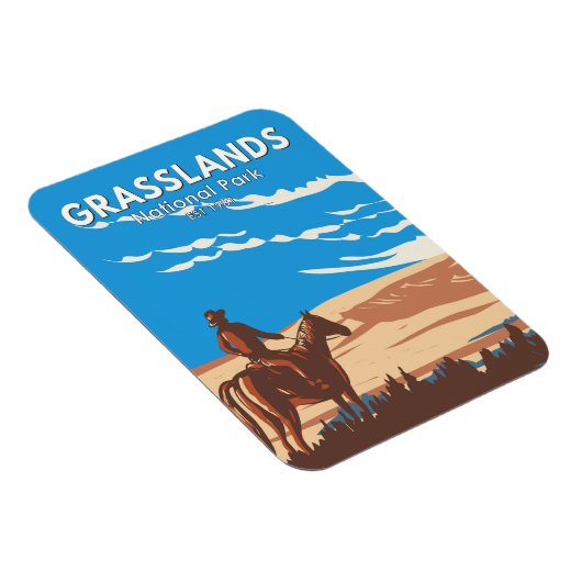 Graslands National Park Canada Travel Art Magneet (Rechterzijde)