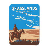 Graslands National Park Canada Travel Art  Magneet (Verticaal)