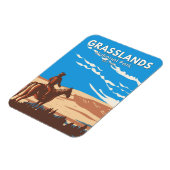 Graslands National Park Canada Travel Art Magneet (Linkerzijde)