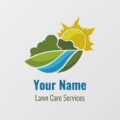 graslandschap raamsticker (Vel)