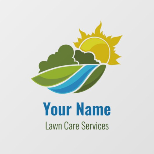 graslandschap raamsticker (Vel)