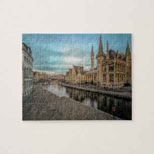 Graslei Belgium Stad Landmark Jigzaag Puzzle Legpuzzel