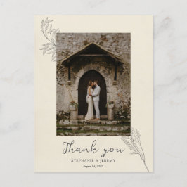  graslijn foto Foto bedankt Briefkaart