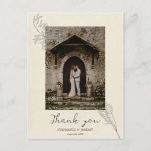  graslijn foto Foto bedankt Briefkaart