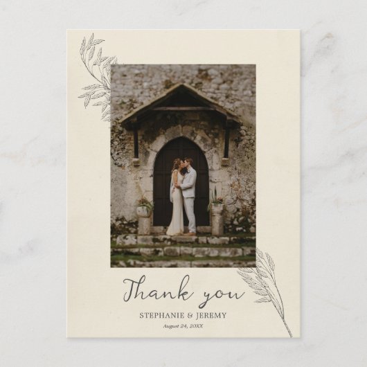  graslijn foto Foto bedankt Briefkaart (Voorkant)