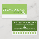 grasmaaidiensten (aanpasbare kleur) visitekaartje (Voorkant / Achterkant)