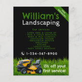 Grasmaaidiensten Grasverzorging Landscaping Flyer (Voorkant)