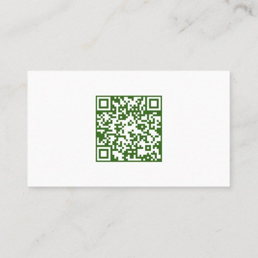 Grasmaaien Aangepaste QR Visitekaartje (Achterkant)