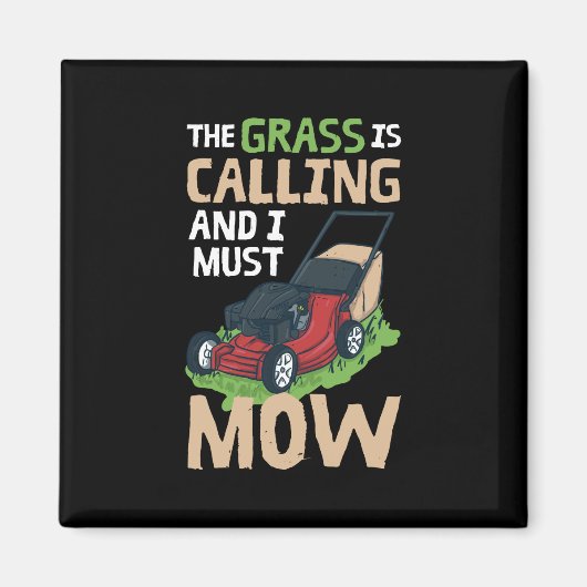 grasmaaien - de gras roept magneet (Voorkant)