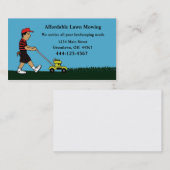 Grasmaaien en landschapsarchitectuur visitekaartje (Voorkant / Achterkant)