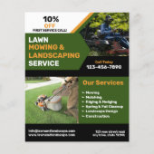 Grasmaaien en landschapsonderhoud flyer (Voorkant)